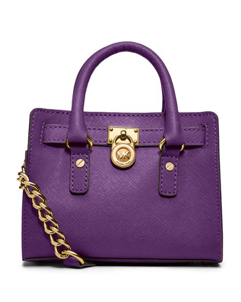 purple leather michael michael kors hamilton bag|Michael Kors Hamilton bag outlet.